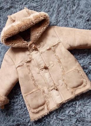 Натуральная дубленка на девочку.