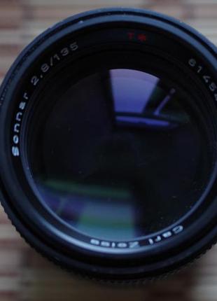 Об'єктив carl zeiss sonnar 135 mm 2.8 пересажений leitax на canon ef