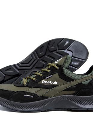 Стильні шкіряні чоловічі кросівки reebok flexlightx