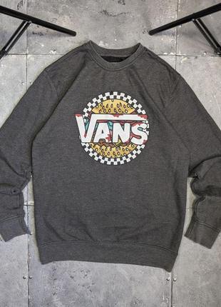 Свитшот vans burger big logo m-l мягкий плотный материал\ stussy худи ecko unltd мирер carhartt скейт sk8 реп оверсайз мерч