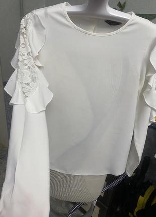 Белая блузка3 фото