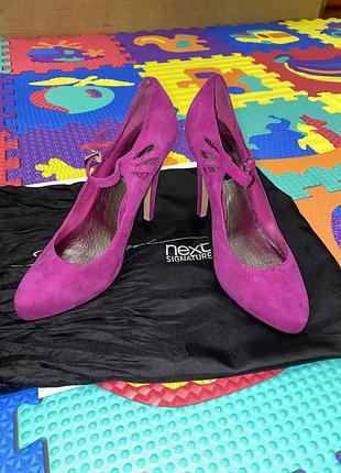 Туфлі натур. замш next signature