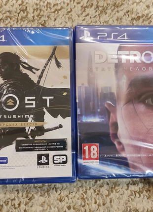 Ghost of tsushima, detroit, mortal kombat, death stranding на ps4