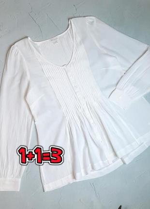 🌿1+1=3 фирменная белая блуза блузка monsoon, размер 46 - 481 фото