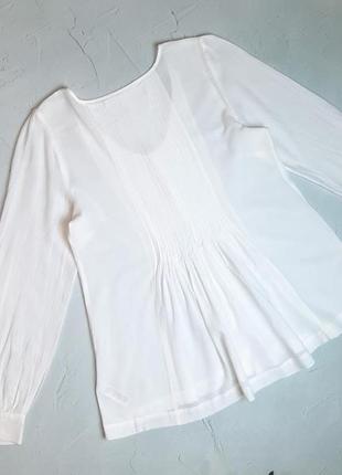 🌿1+1=3 фирменная белая блуза блузка monsoon, размер 46 - 482 фото