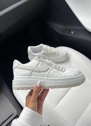 Кроссовки nike air force low white light purple