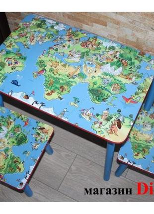 Дитячі меблі. столик та стілець оленя бембі. від виробника7 фото