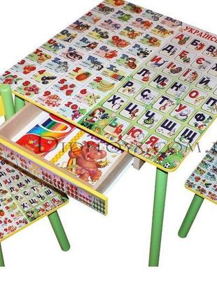 Дитячий стіл "2 алфавіту" (варіанти) від виробника5 фото