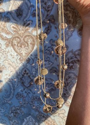 Винтажный набор бусы и браслет