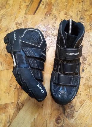 Велосипедные туфли обуви кроссовки shimano spd am50