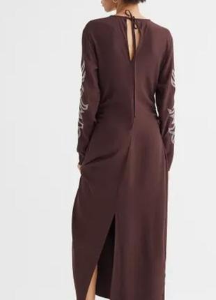 Красивое платье с вышивкой h&m вискоза этикетка2 фото
