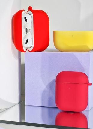 Чохол silicone case full for airpods pro red6 фото