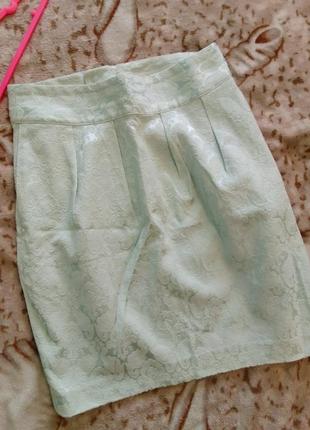 Бирюзовая юбка xs