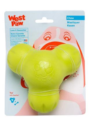 Игрушка для собак west paw tux treat toy зеленая 13 см