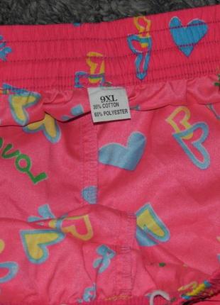 Суперовые хлопковые короткие шорты пляжный принт с лампасами - германия4 фото