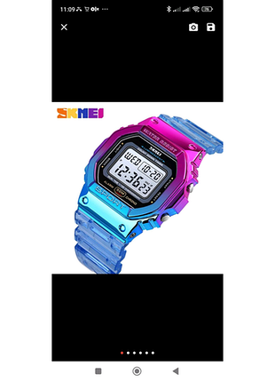 Спортивний рожевий жіночий годинник skmei 1622 sport