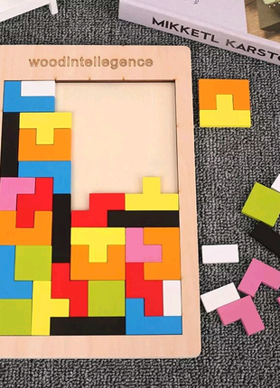 Дерев'яний тетріс для дітей