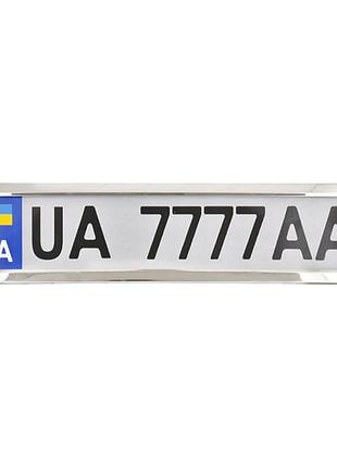 Рамка для номера авто хром