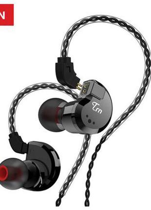 Нові hifi навушники trn v80 4драйвера гібридні арматурні