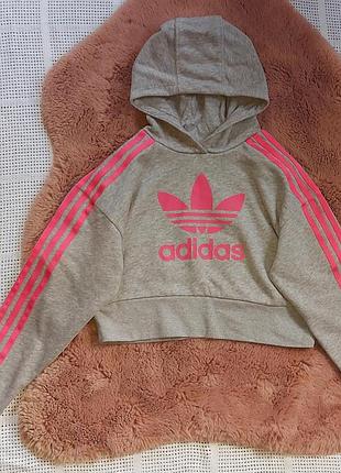 Укороченное худи оверсайз adidas на 10роков