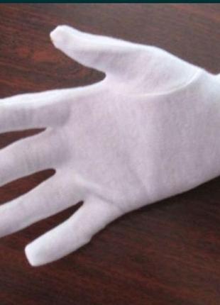 Тонкие хлопковые перчатки. упаковка 12пар3 фото