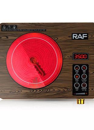 Инфракрасная одноконфорочная плита raf 8004, сенсорная инфракрасная плита salemarket