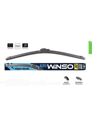 Двірник склоочисник 15" 380 мм winso aero безкаркасний двірник щітка для скла зима та літо