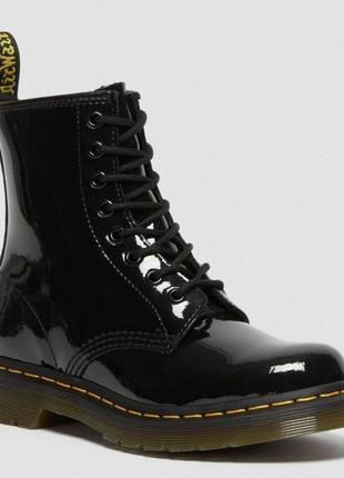 Черевики dr. martens 1460 black patent lamper