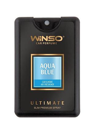 Ароматизатор в салон автомобиля ultimate slim spray aqua blue 18 мл winso пахучка в машину