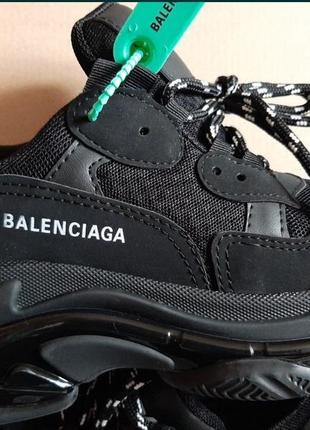 Жіночі кросівки balenciaga triple s black баленсіага тріпл с