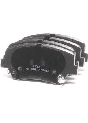 Колодка гальм. диск. hyundai sonata 09- передн. (rider)