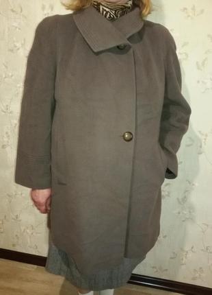 Легкое шерстяное пальто италия (пог-63 см)5 фото