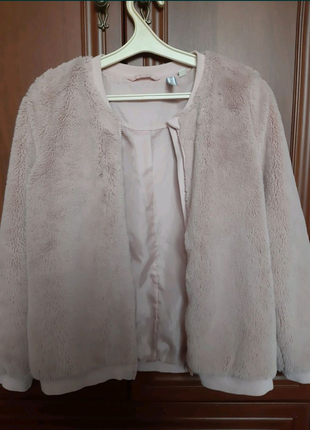 Модна плюшева кофта на замку рожева плюшева куртка кофта тедді