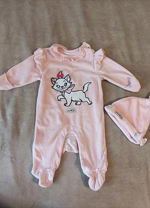 Праздничный человечек для девочки 0-3мес