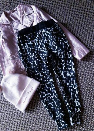 Леопардовые джоггеры на утяжке name it.