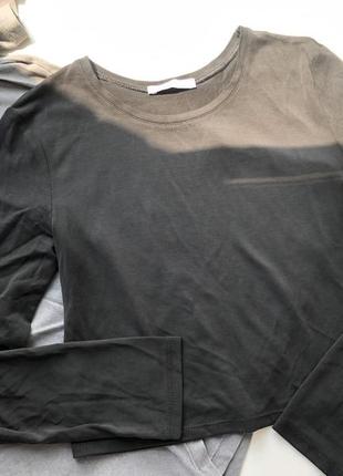 Zara кроптоп с рукавами