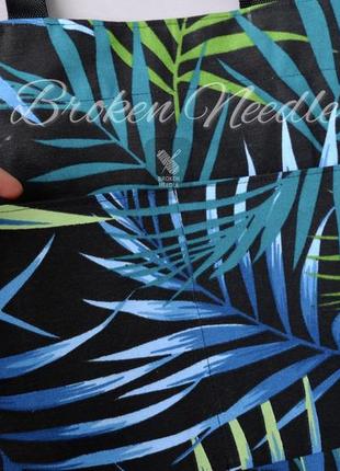 Еко сумка з тефлонової тканини, еко торба з листям шопер/сумка-шоппер