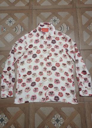 Doublej шелк люкс блуза xs принт double