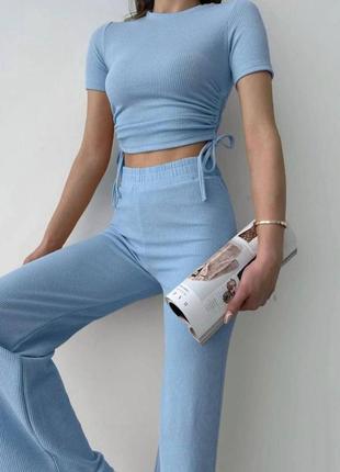 Костюм в рубчик на весну/літо