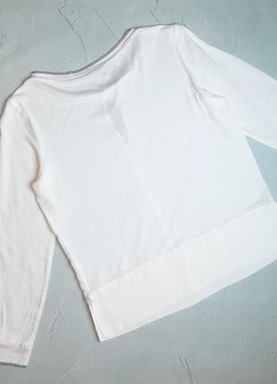 🌿1+1=3 брендовая оригинальная белая блуза massimo dutti, размер 44 - 466 фото