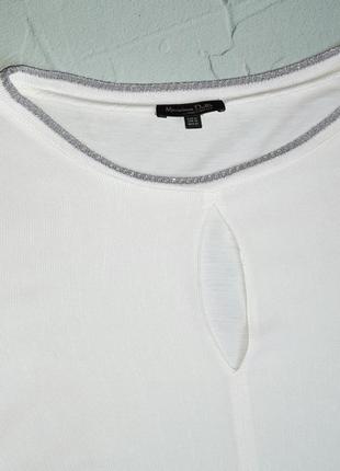 🌿1+1=3 брендова оригінальна біла блуза massimo dutti, розмір 44 - 465 фото