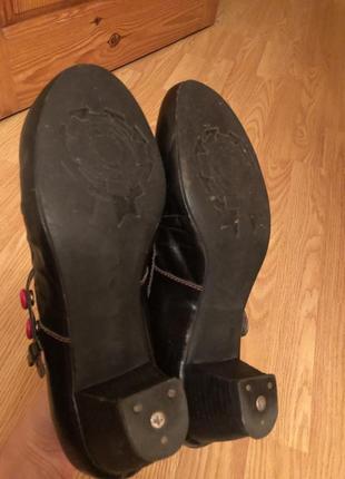Черные кожаные туфли на каблучке miraton2 фото
