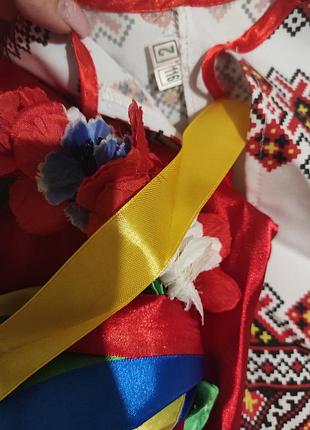 🌹костюм украинский, детский ( рост 116)🩵💛 8