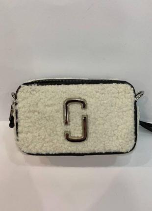 Сумка marc jacobs snapshot teddy white