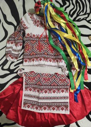 🌹костюм украинский, детский ( рост 116)🩵💛 2