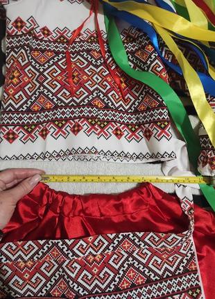 🌹костюм украинский, детский ( рост 116)🩵💛 3