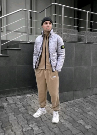 Куртка серая stone island