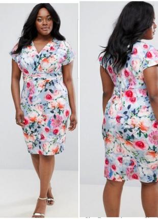 Сукня кімоно в квітковий принт 3d