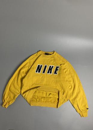 Винтажный свитшот nike 90-x vintage оригинал вишите большое лого big logo