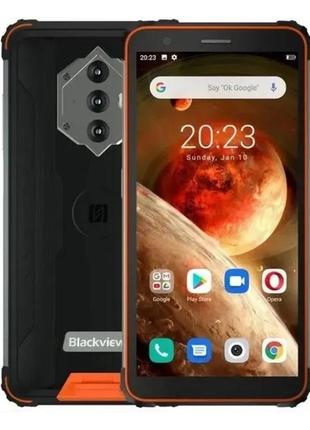 Смартфон blackview bv6600 pro orange, 4/64gb, nfc, ip69k, 2sim, 5,7'' ips gorilla glass3, 16+5/5мп, 8580mah